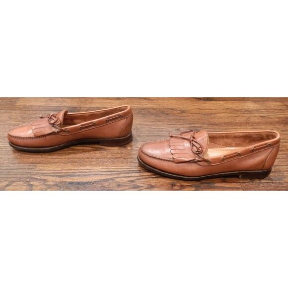 Allen Edmonds Brown Leather Muldoon Loafers Shoes Men's Size 12 - Picture 3 of 5